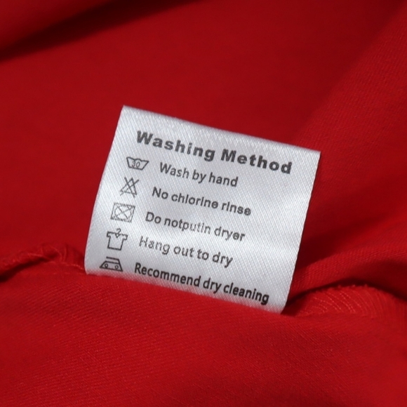 PIN UP DRESS M Red Retro Pin-up Rockabilly Long-sleeved V-neck Dance Matte 60s - Picture 4 of 14